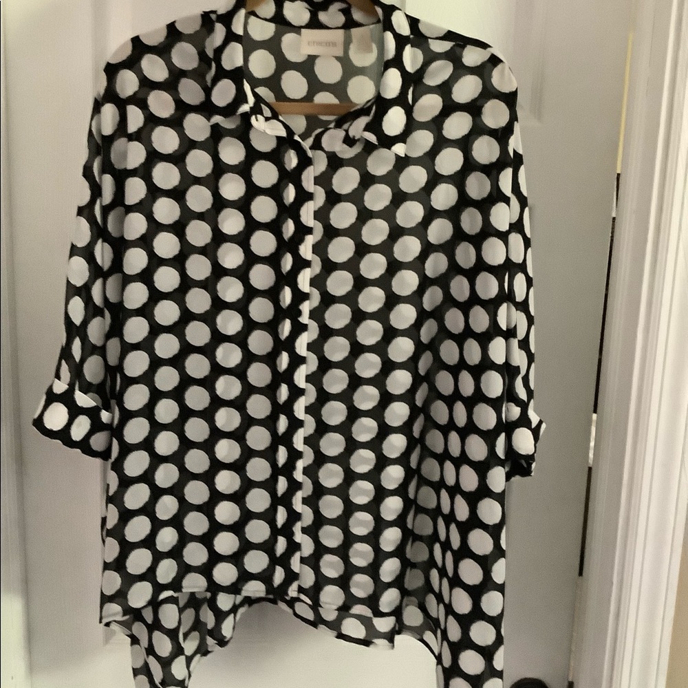 Semi sheer blouse